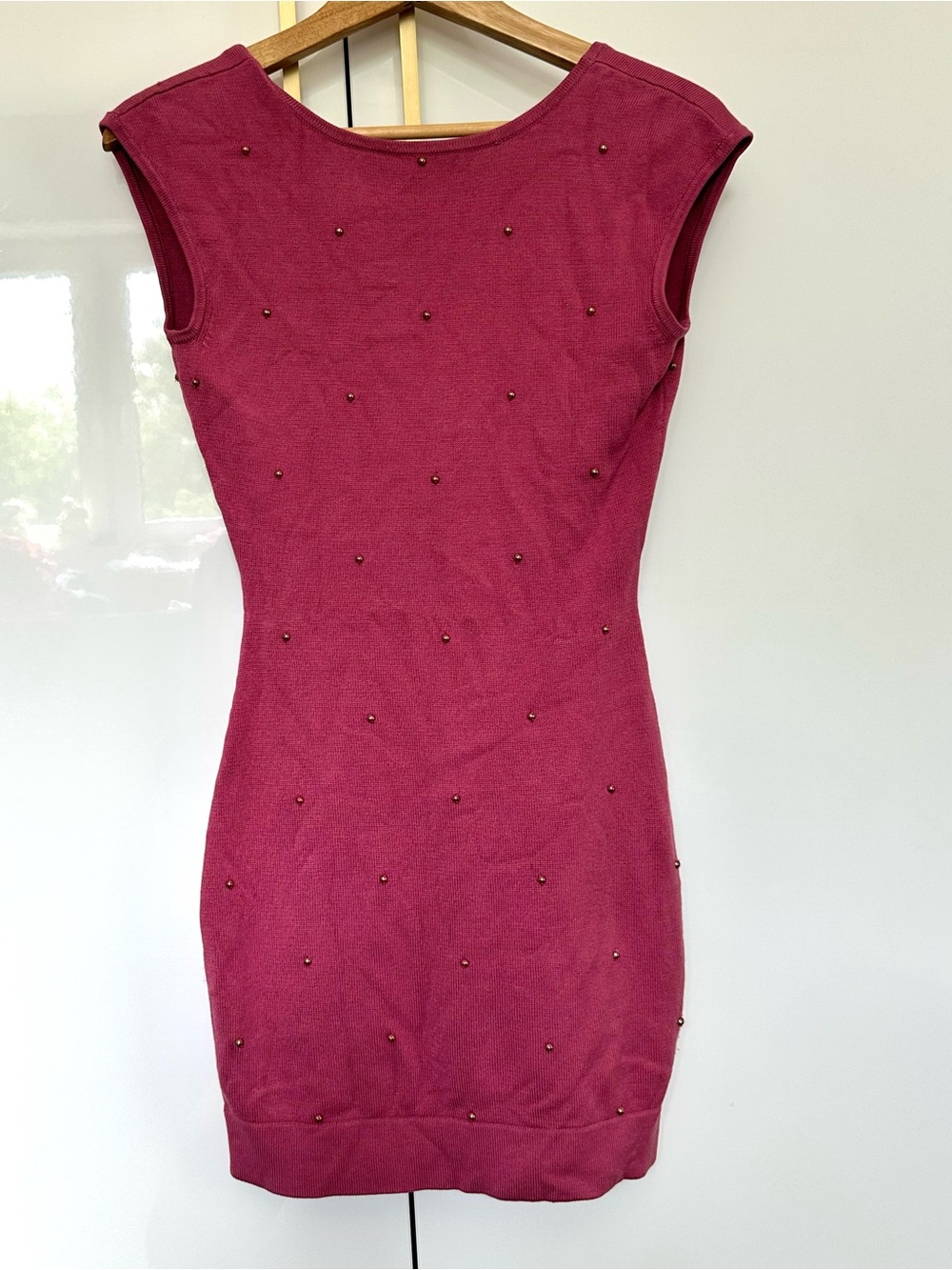 Guess by Marciano silk blend Beaded Knit Dress small